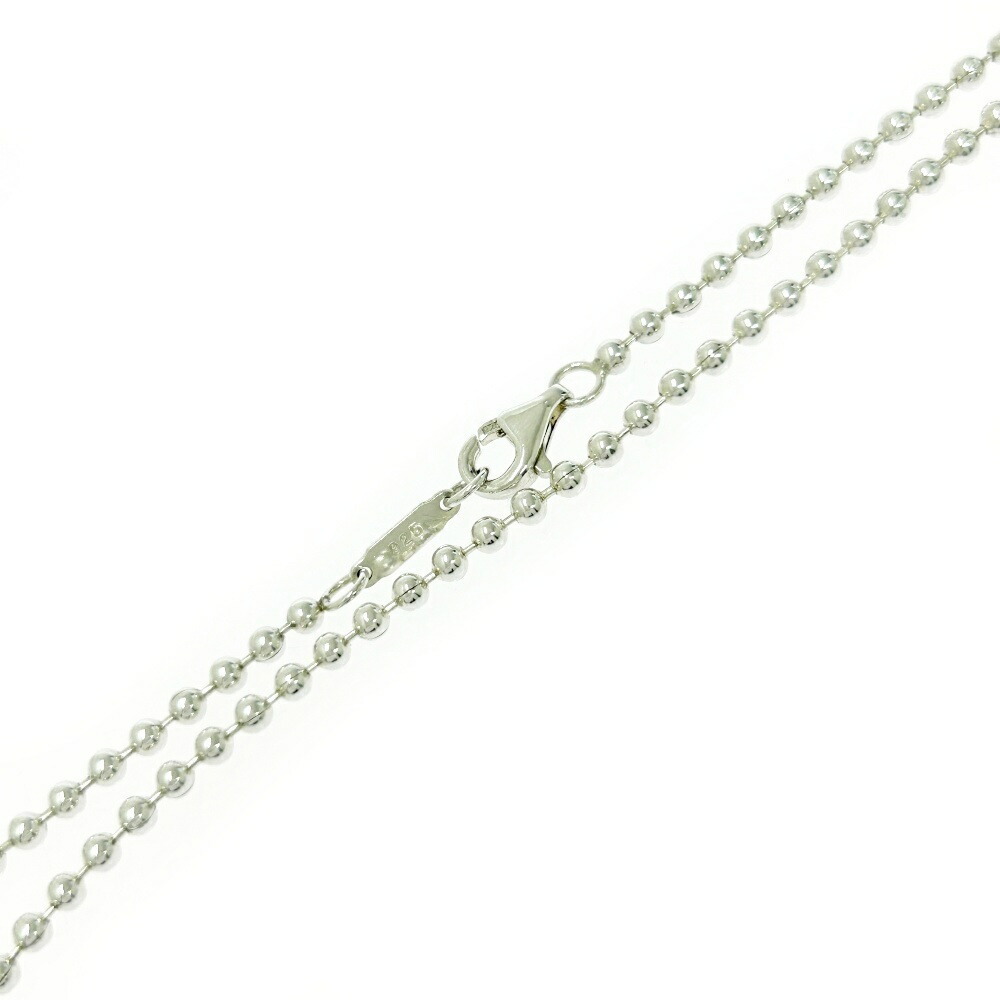 TIFFANY Co Silver Atlas Plate Ball Chain Necklace - Picture 6 of 6